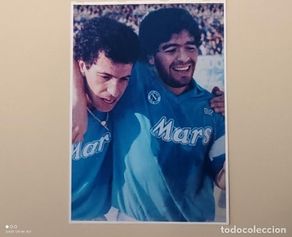 Collectionnisme sportif: FOTOGRAFÍA FÚTBOL DIEGO MARADONA Y ANTONIO CARECA. ÉPOCA DEL NÁPOLES.